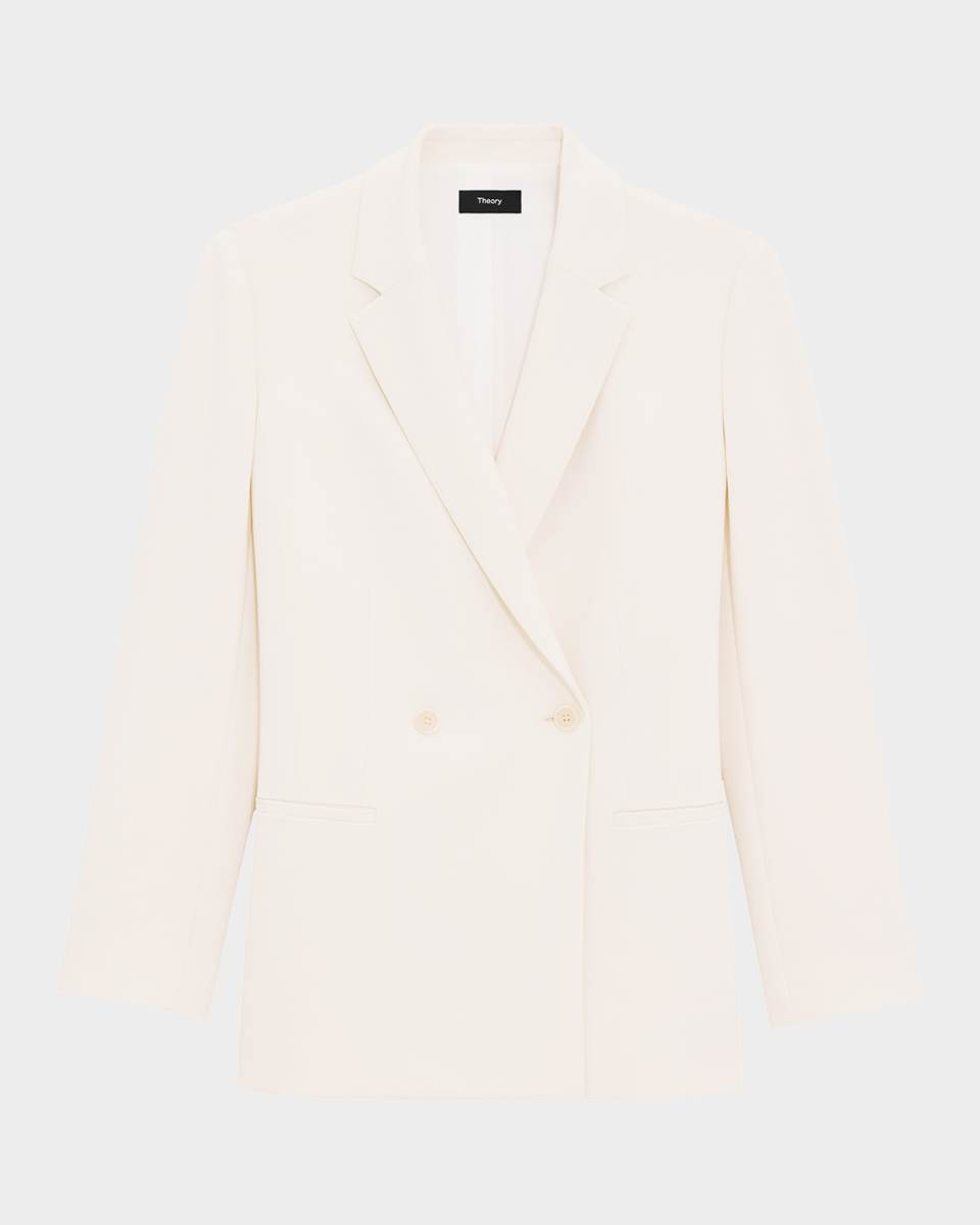 Relaxed Double-Breasted Jacket